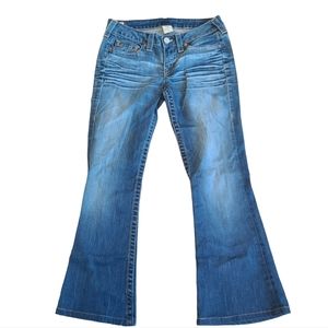 True Religion Carrie Flare Jeans Low Rise size 30 Y2k